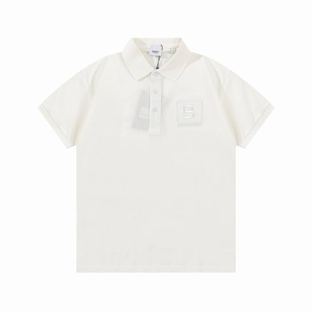 Burberry's updated Burberry letter-embroidered Polo shirt, inspired by the origi