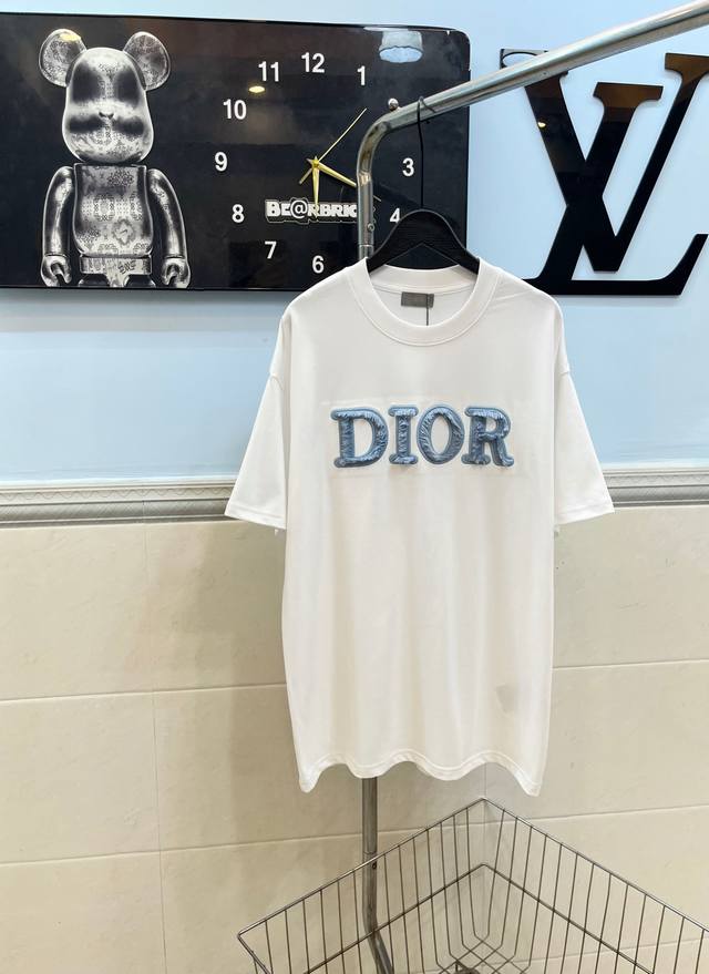 Style 185Dior 25Ss New Exclusive Limited Edition Dior Letter Embroidery Splicing