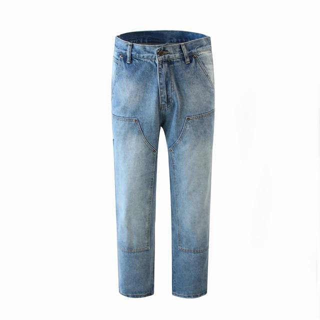 Carhartt B73 distressed washed jeans, overalls, lumberjack pants, unisex Cleanfi