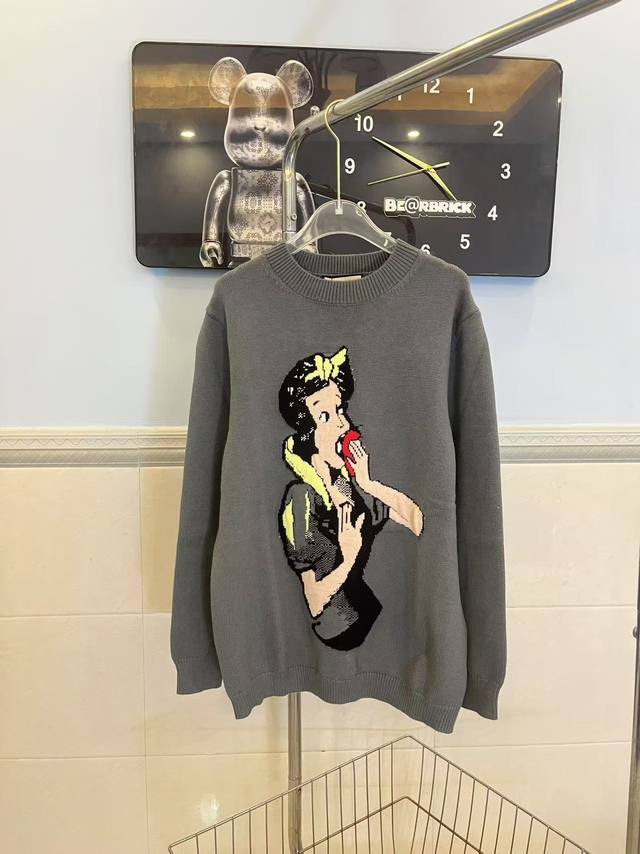 Style No. 0088 Gucci co-branded Snow White cartoon pattern sweater round neck sw
