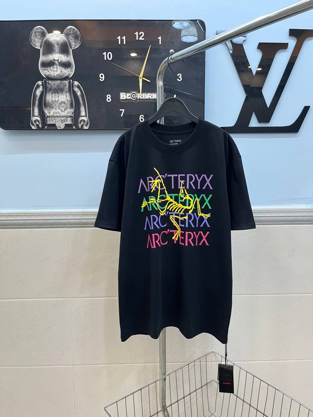 Style 126 Ayc Teryx 2025Fw Bird letter logo high-end color print short sleeves m