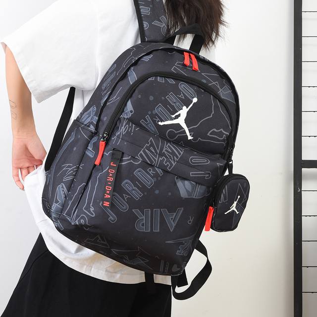 Air Jordan Jordan flying man men and women large capacity casual backpack fashio