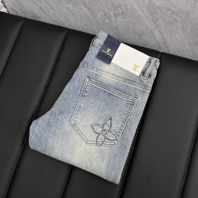 Lv's latest spring/summer jeans are a hot seller at the counter. They share a un