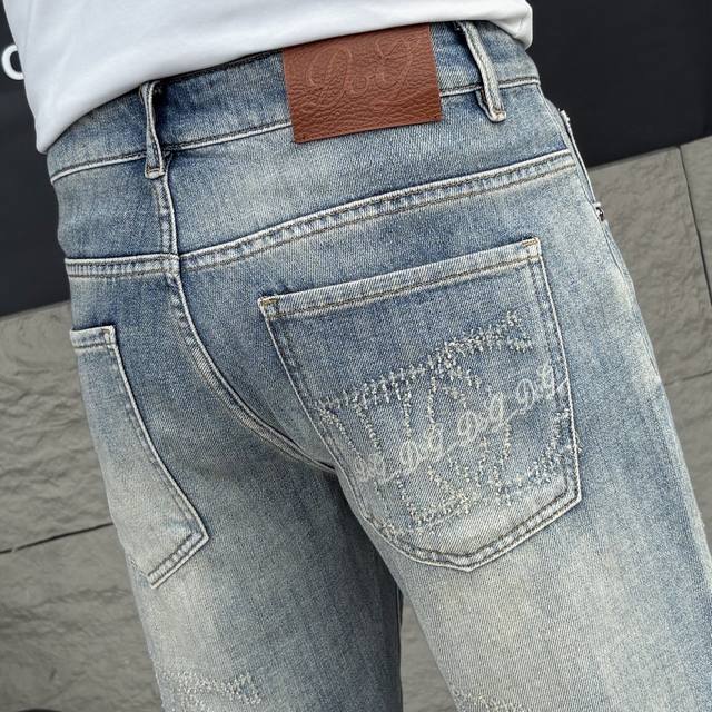 Dg Dujia's 2025 Spring/Summer new men's jeans shorts are made from imported deni