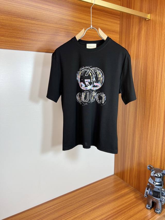 Gucc'' 2025 Spring/Summer new arrival, three complete labels, mercerized cotton