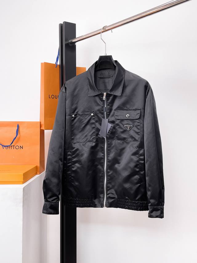 Prada 2025 spring new casual jacket, the latest fashion casual zipper jacket, fa