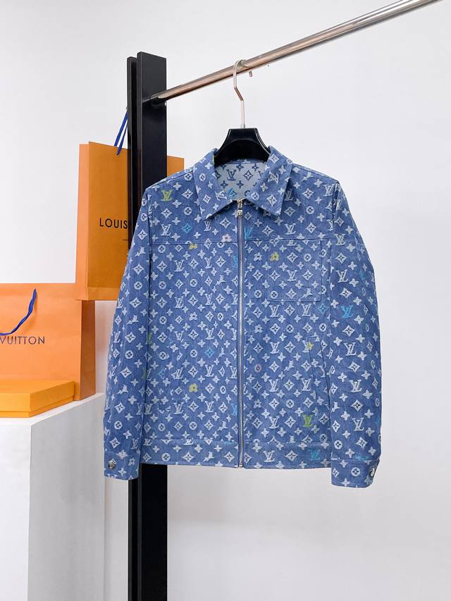 Louis Vuitton's new 2025 Spring denim jacket, fresh from the runway, is in immac