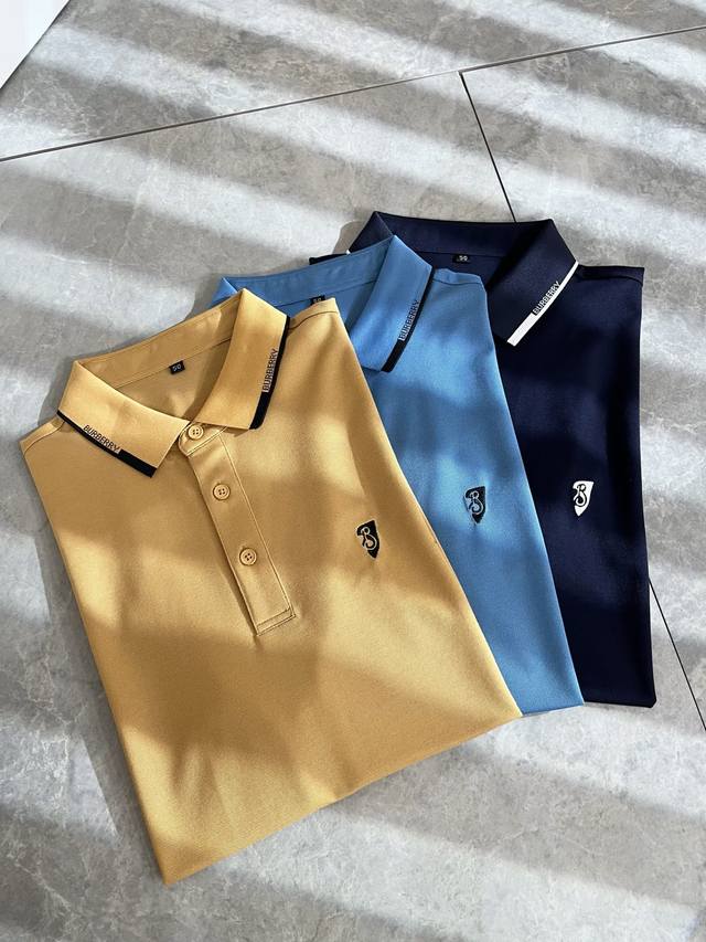 Bur*Erry's new men's short-sleeved polo shirt for Spring/Summer 2025 features th