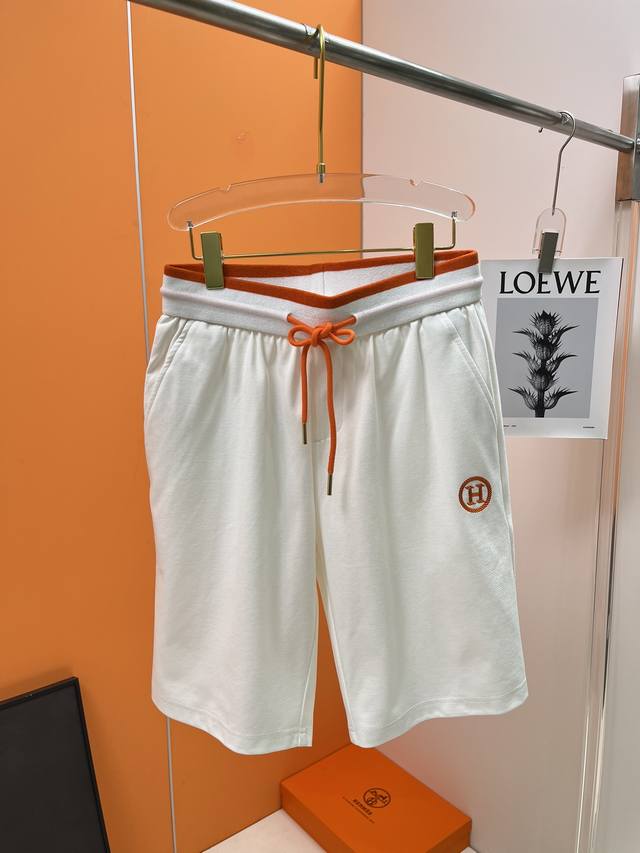 2025 summer new men's casual shorts with all three Herm