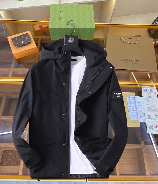 the same style as the Burberry official website, with all three labels complete,