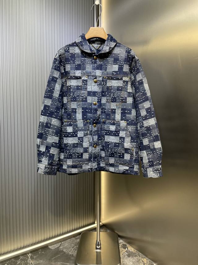 Lv Premium Original 25Ss New Denim Tunic Jacket from the Fall/Winter 2025 collec