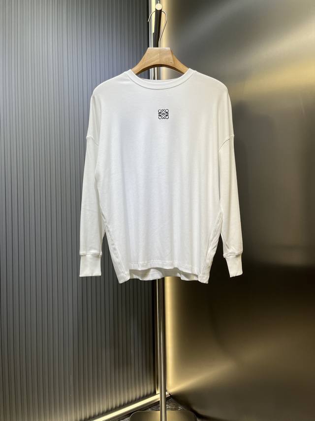 Loewe premium original high-stretch thread embroidered base shirt fabric: Made w