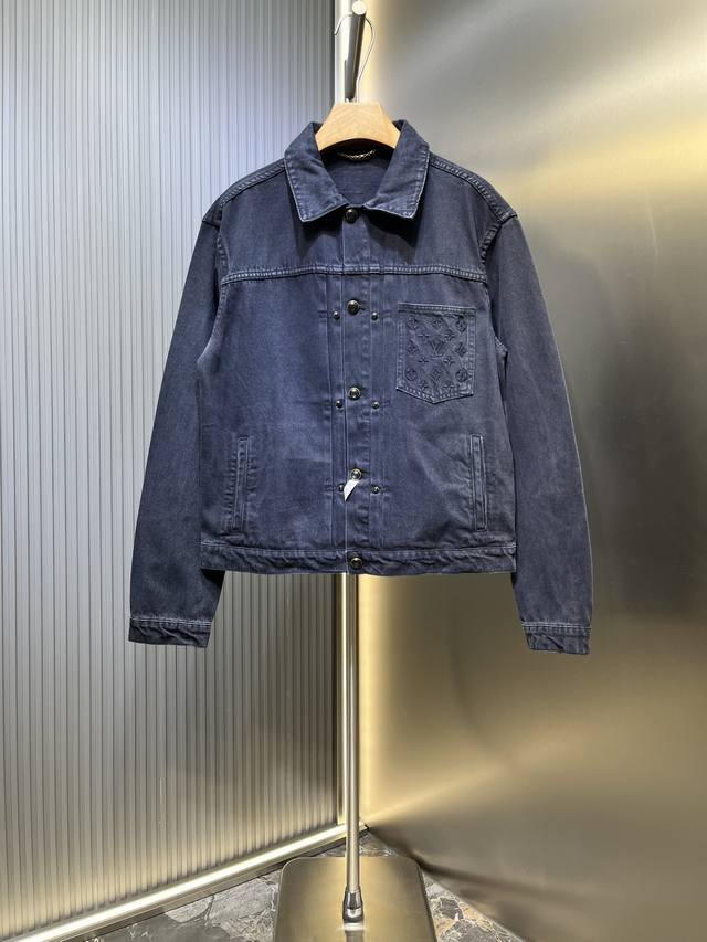 Louis Vuitton top-quality original denim trucker jacket, custom-made pure cotton