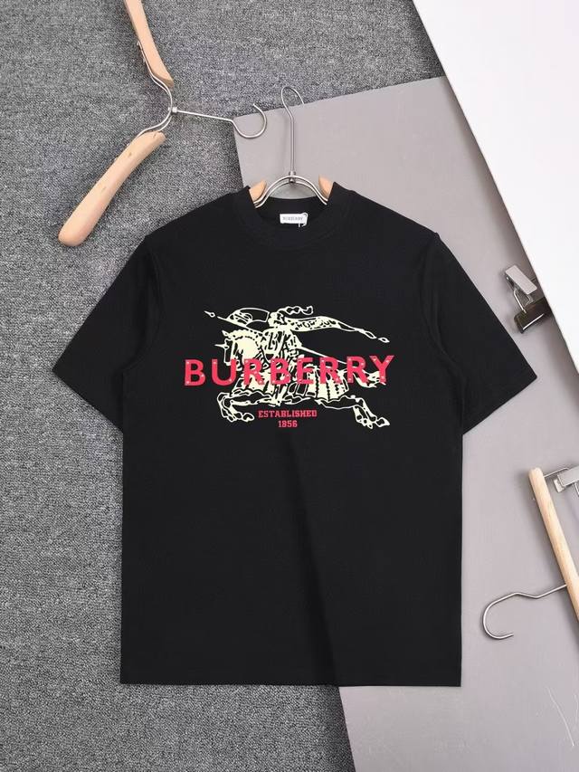 New arrival 2025Ss new Burberry double-craft T-shirt, simple, stylish and exquis