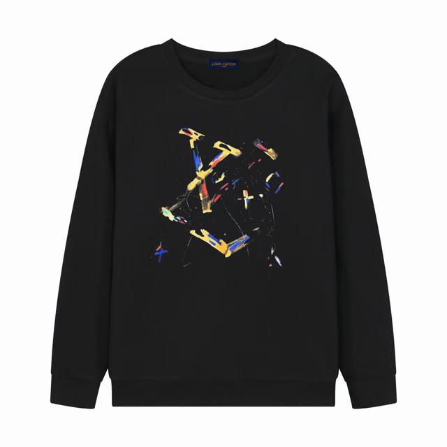 New arrival 2025Ss new Lv printed sweatshirt, simple, stylish and exquisite, com