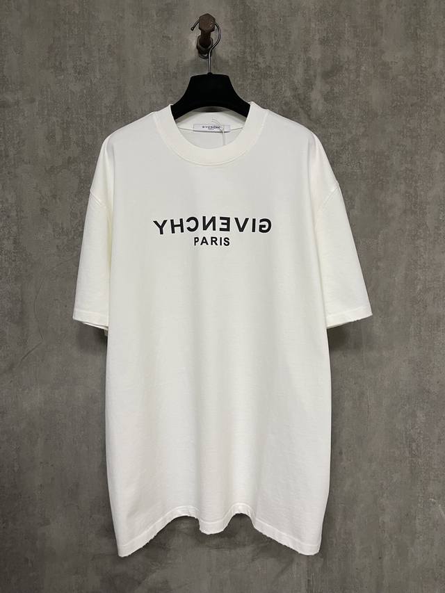 Heavyweight 400g short-sleeved Givenchy 25Ss classic logo letter print Heavyweig