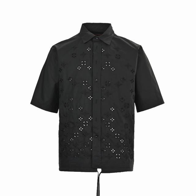 Louis Vuitton 25Ss Monogram Embroidered Cutout Short-Sleeve Shirt. This new Lv s