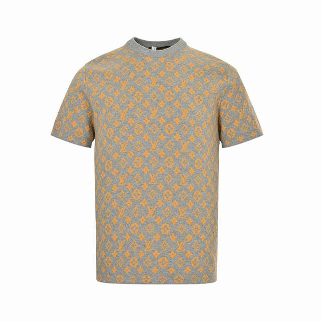 Louis Vuitton 25Ss All-Over Monogram Logo Knit Short Sleeve. This crewneck sweat