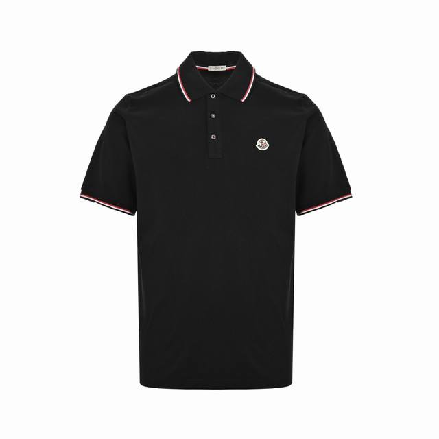 Moncler 24Ss classic embroidered Polo short-sleeves are made of 60s double-ply 2
