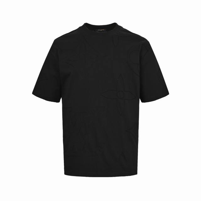 Louis Vuitton 25Ss full-length monogram embroidered short sleeves. Craftsmanship