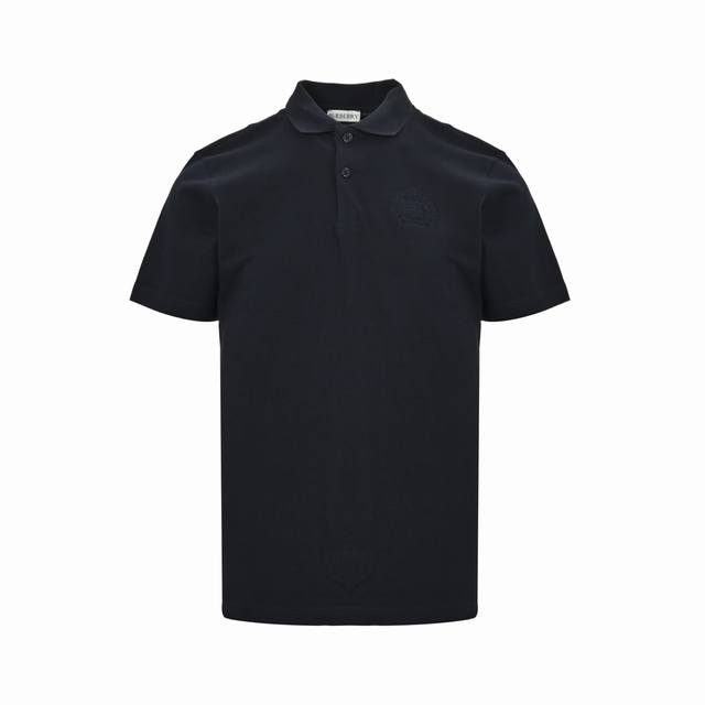 Burberry 25Ss Burberry Wheat Horse Embroidered Polo Short Sleeve Navy Blue is ma