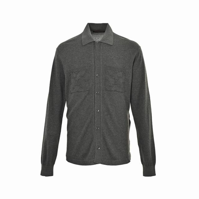Louis Vuitton 25Ss double-pocket intarsia cardigan, authentic, purchased in 1993