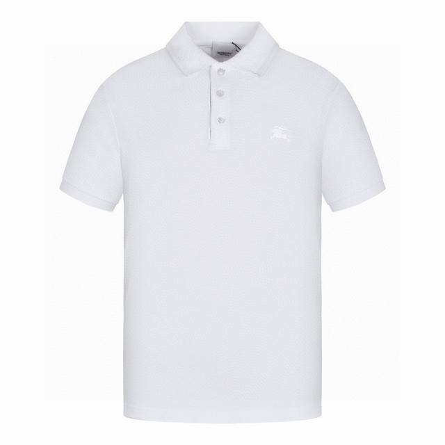 Burberry's new summer short-sleeved polo shirt with a small warhorse logo and la