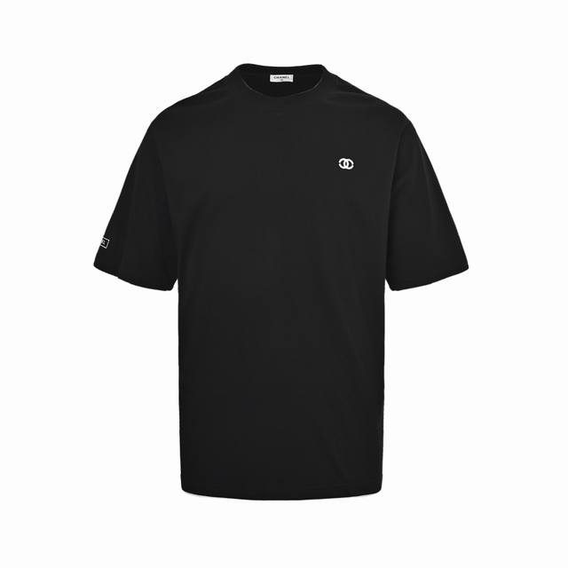 Chanel classic embroidered double C short sleeves Chanel classic embroidered dou