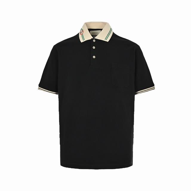 Gucci classic collar double G embroidered Polo short-sleeve original purchased d