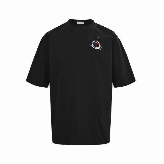 Moncler 25Ss graffiti logo print short-sleeved top made from custom 240g 26s ult