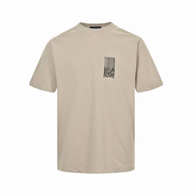 Balenciaga 24Ss tassel waterfall print short-sleeve top: Made from safe, environ