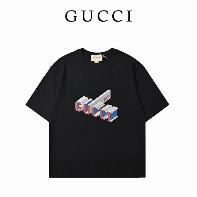 Gucci 24Ss 1921 Collection 3D Printed Short-Sleeve Gucci* 1921. Essential for a