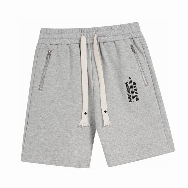 Chrome Hearts new summer leather label embroidered casual shorts imported top hi