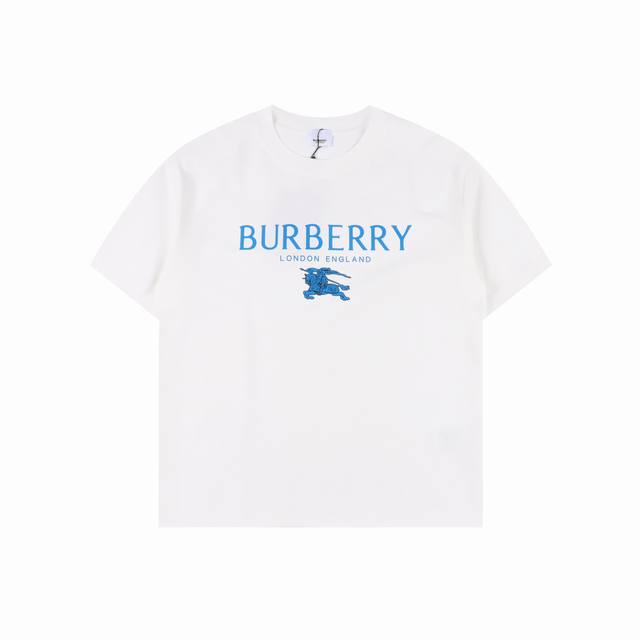 Burberry 25Ss Little Horse short-sleeved T-shirt made from custom 280g 32s ultra