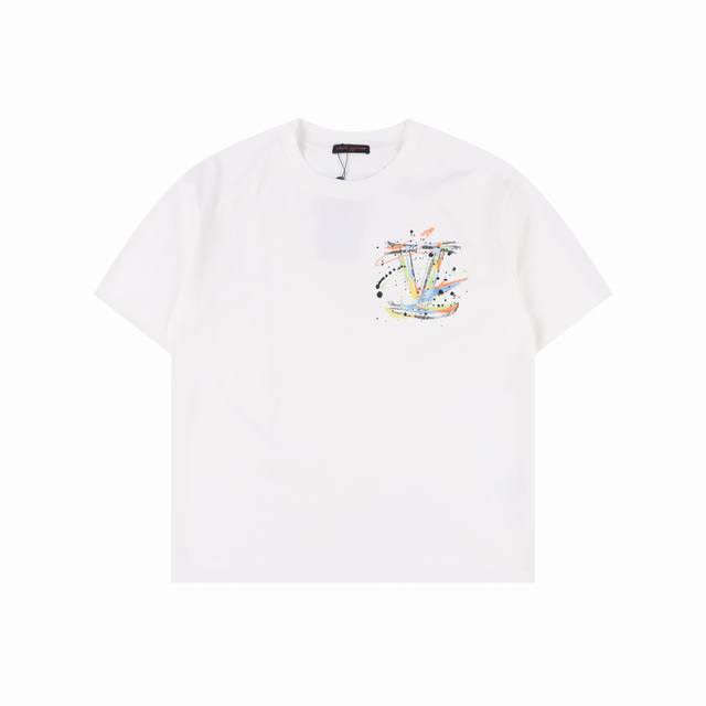 Louis Vuitton Lv 25Ss hand-painted short-sleeved T-shirt is made from custom 280