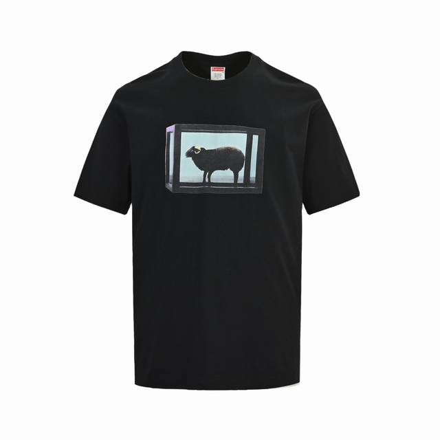 Supreme Damien Hirst Week1 Tee Sheep pattern print short sleeve Size: S-Xl