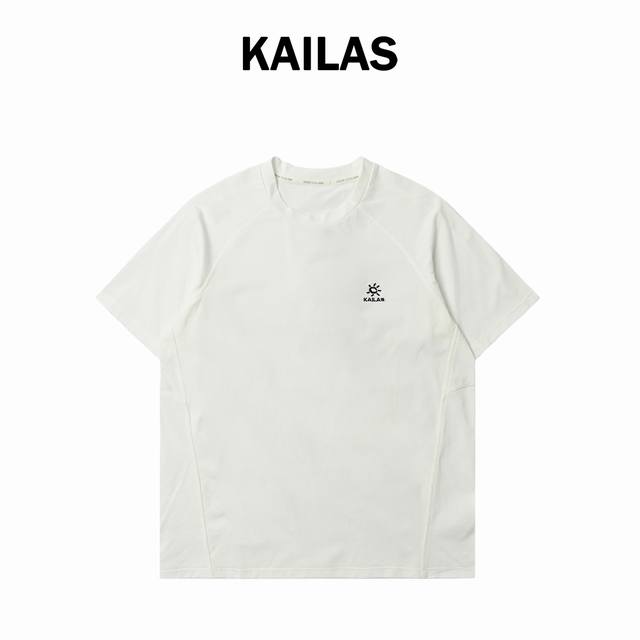 Kailas Kailas Logo Embroidered Round Neck Short Sleeve Functional T-shirt Sweat-