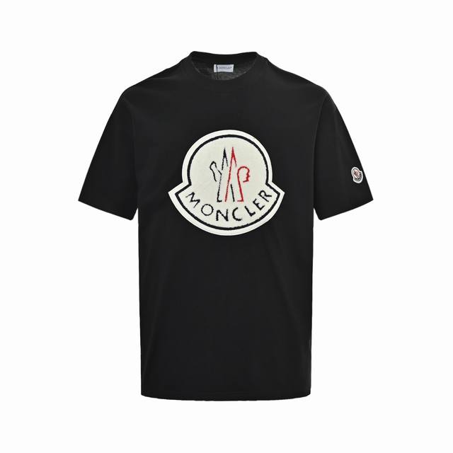 Moncler 25Ss short-sleeved terry with embroidered logo is made from 60s double-y