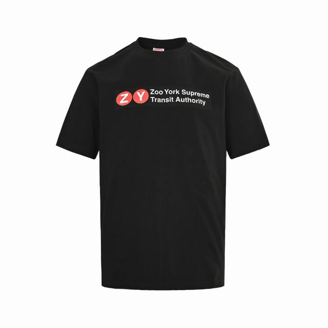 Supreme & Zoo York co-branded 25Ss Zy letter printed short-sleeves. Zoo York was