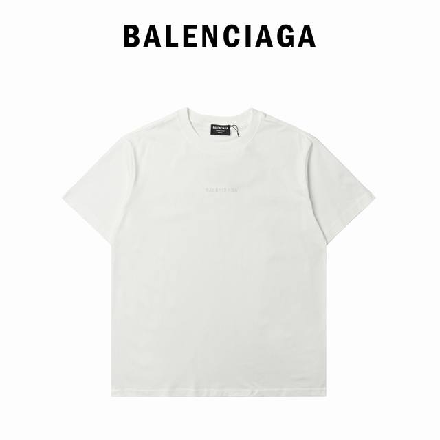 Balenciaga 25Ss official website new product hot diamond letter short-sleeved T-