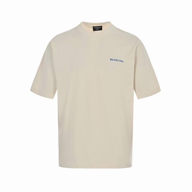 Balenciaga 22Ss front and back letter print short sleeves, brand new fabric and
