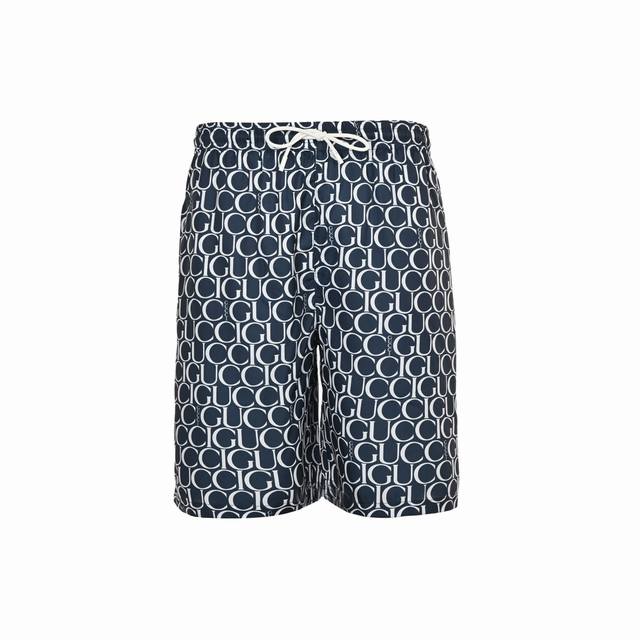 Gucci 24Ss full-print bullet print shorts are made of 100% polyester fabric, wit