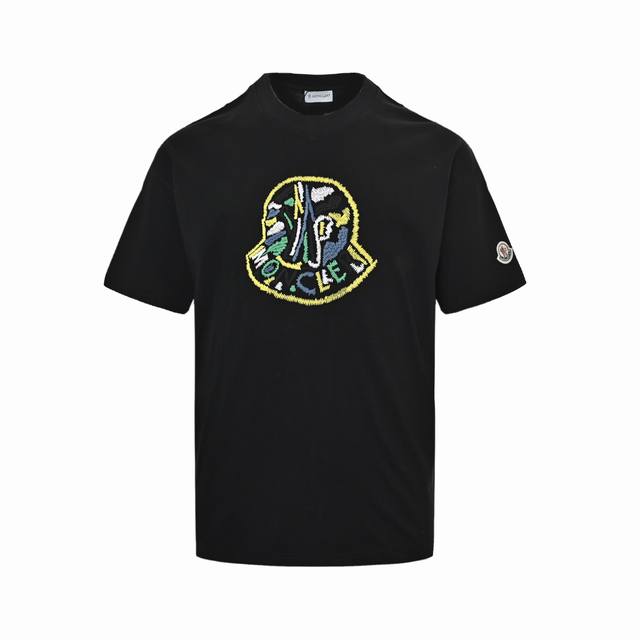 Moncler 25Ss embroidered logo short-sleeve top, available on the official websit