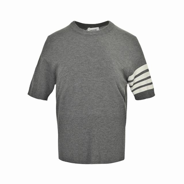 Thom Browne four-bar worsted wool high waist knit short sleeve original custom f