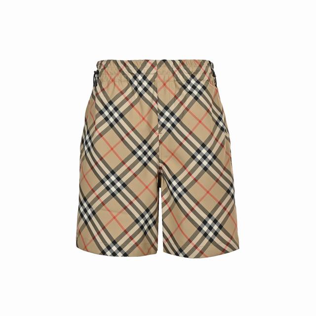 Burberry 25Ss men's plaid shorts. A stylish and versatile fit. Equestrian knight