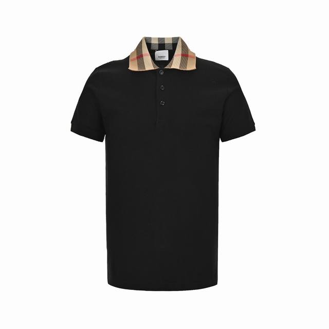 Burberry 24Ss check collar Polo short-sleeved original purchased for 5600. Made