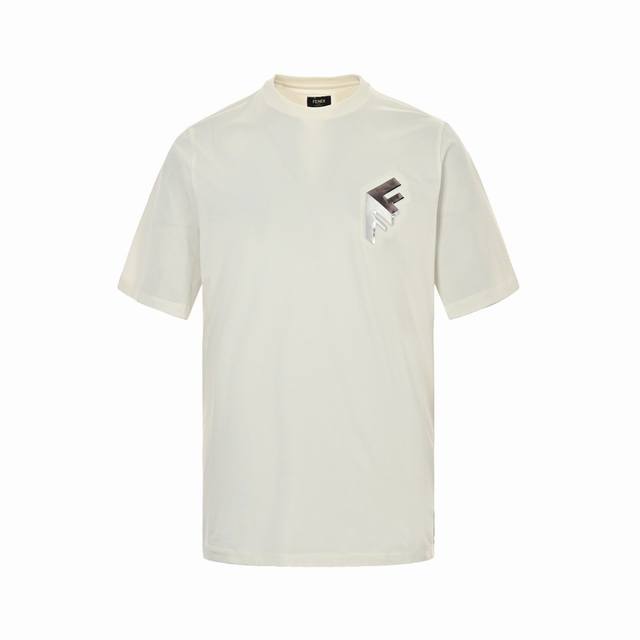 3D three-dimensional letter short sleeves, mercerized cool cotton 1*1 Solona 230