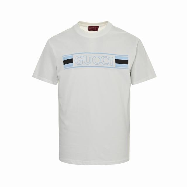 Gucci 25Ss hollow letter logo printed short-sleeved top, available for purchase.