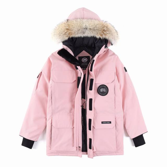Canada Goose Expedition '08 Parka in Pink Sharpy with White Background. Exclusiv