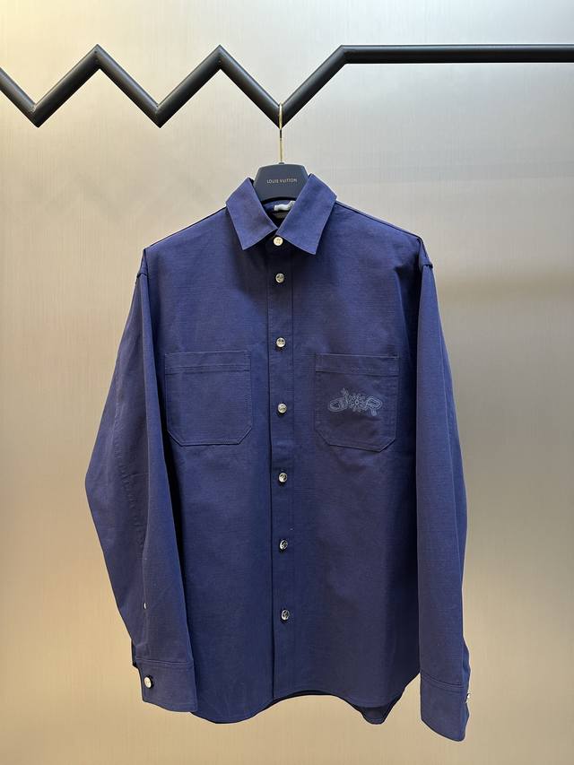 Dior Lewis Hamilton farewell shirt is crafted from blue cotton and features patc